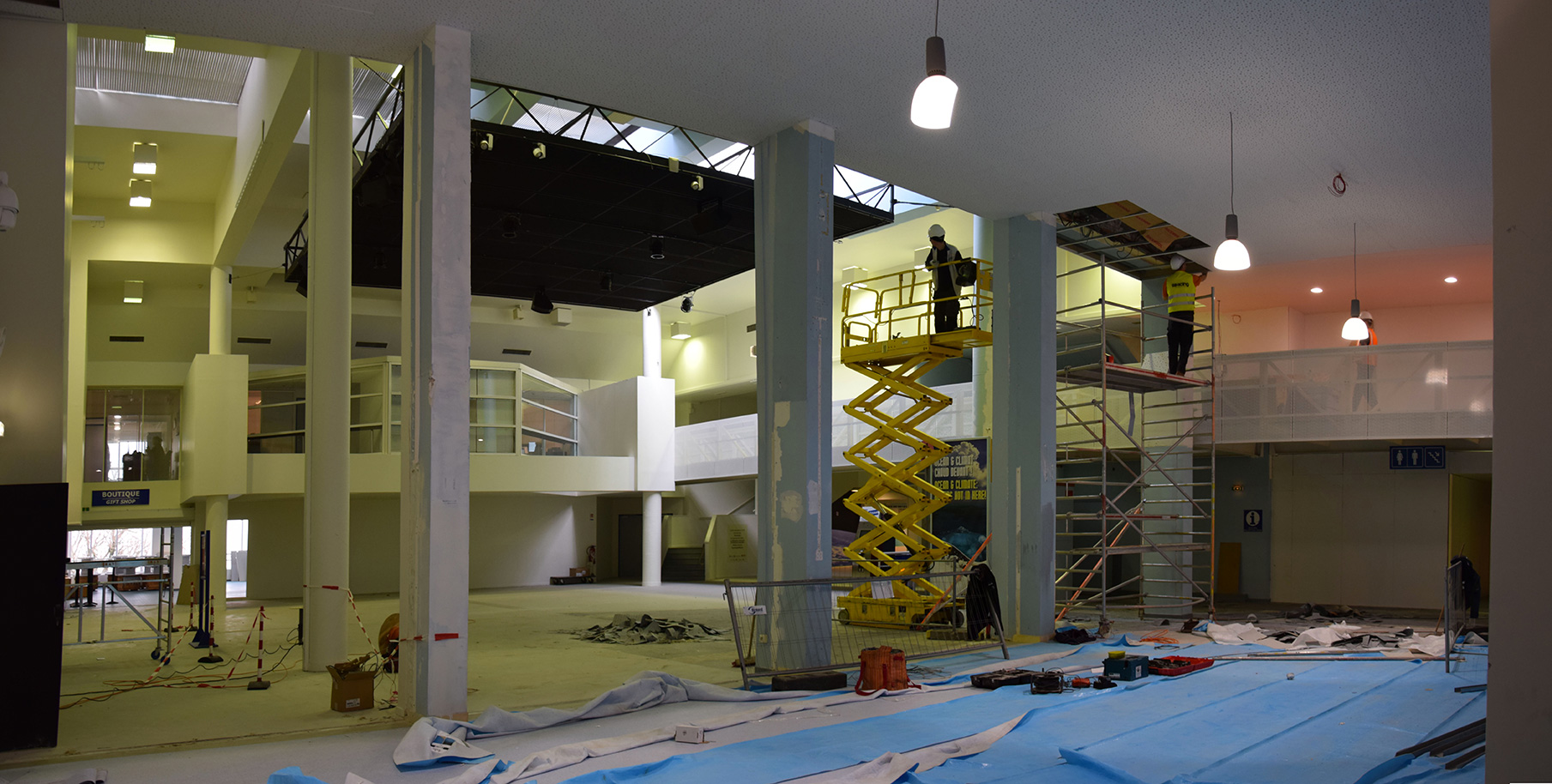 Travaux dans le Hall